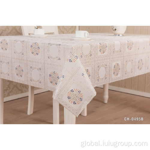 Pvc Table Cloth Cheep Price Dining Trendy Lace Table Cloth Manufactory